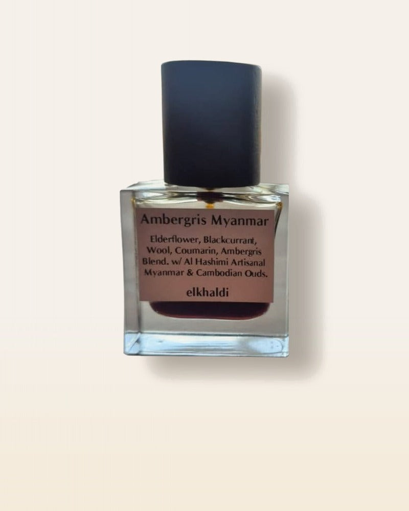 El Khaldi Ambergris Myanmar perfume decant bottle