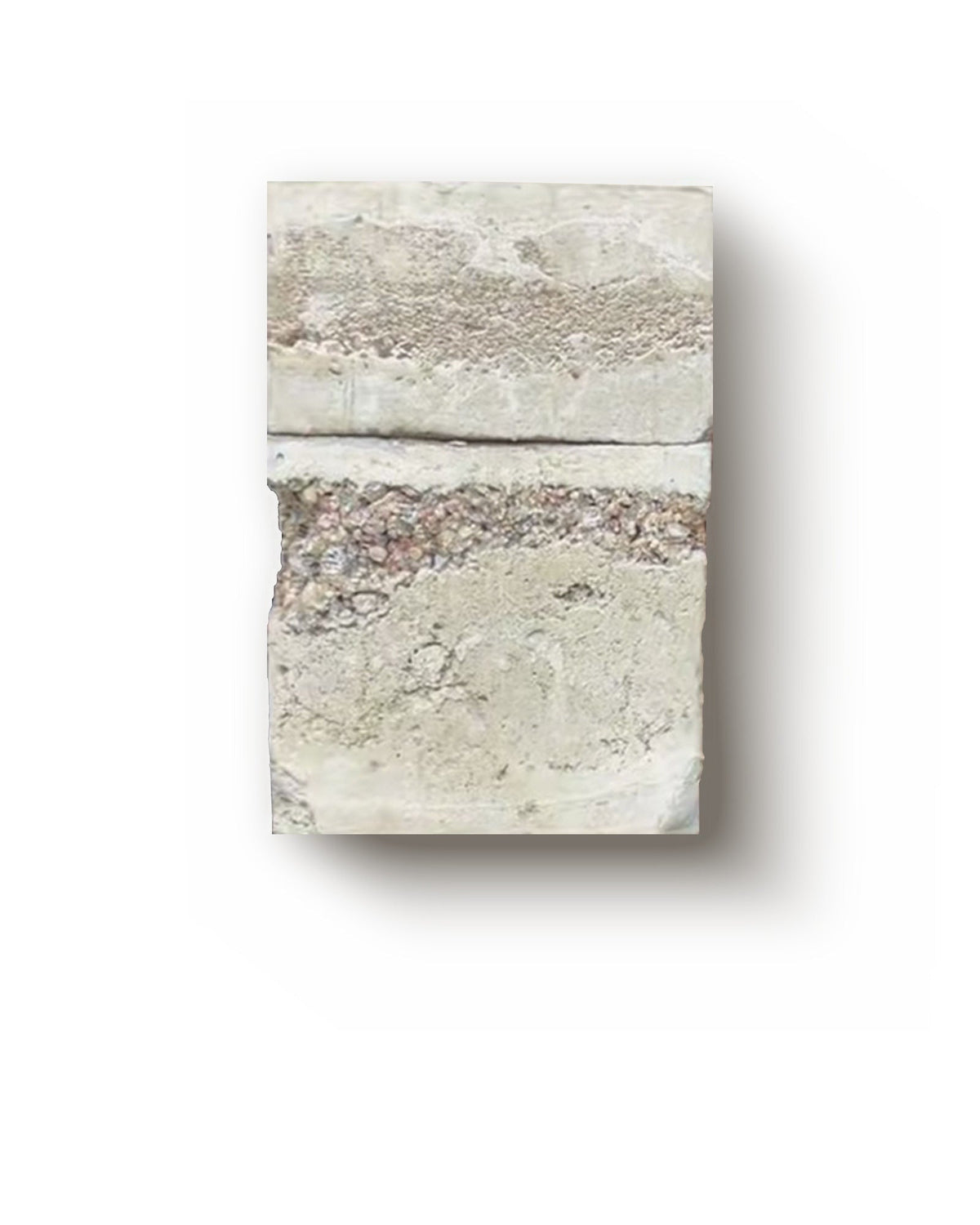 Bidzina Kanchaveli White eau de parfum, 30 ml concrete block bottle, front view