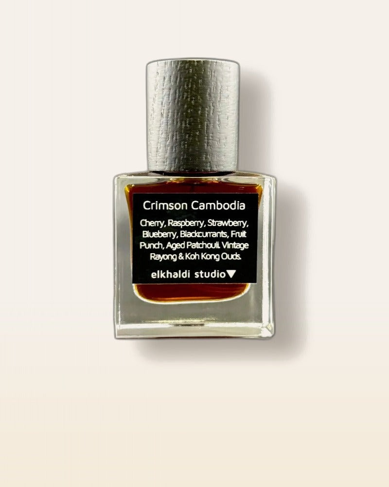 El Khaldi Crimson Cambodia perfume decant bottle