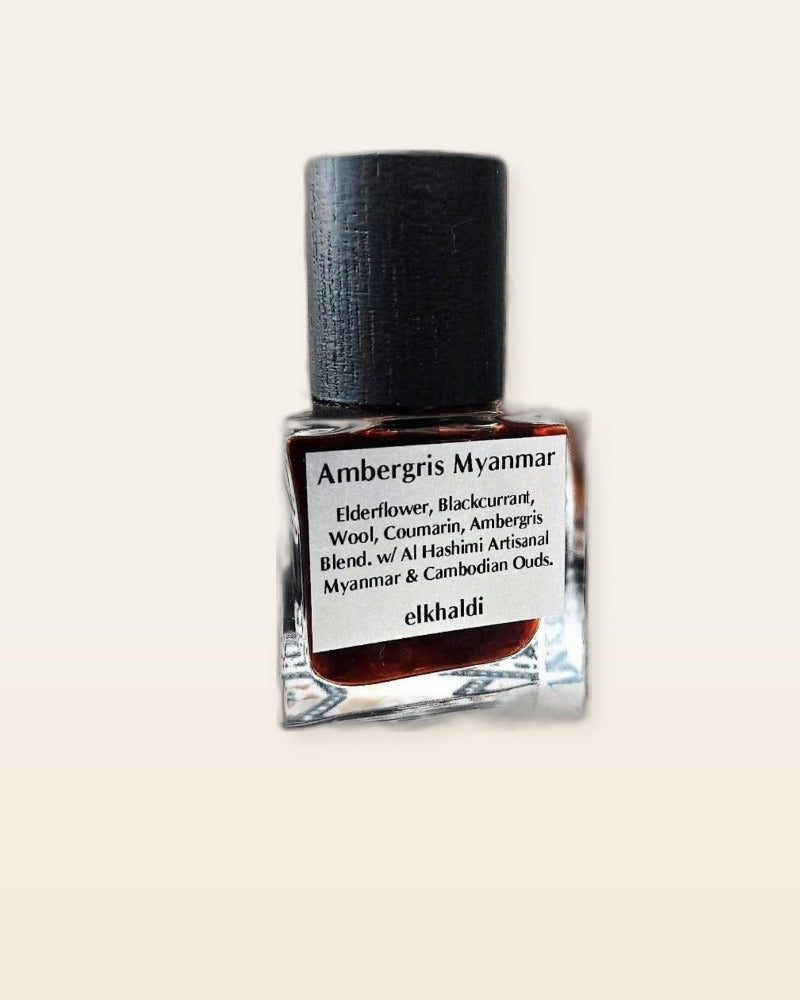 Al Khaldi Ambergris Myanmar perfume decant bottle