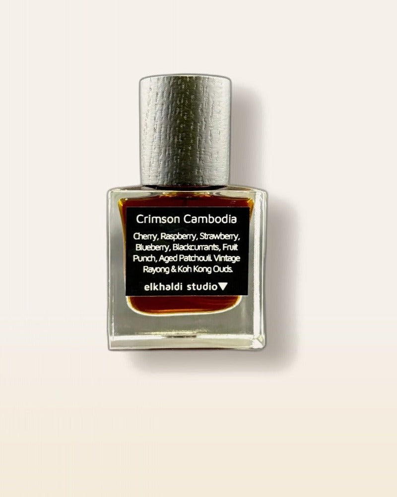 El Khaldi Crimson Cambodia perfume decant bottle