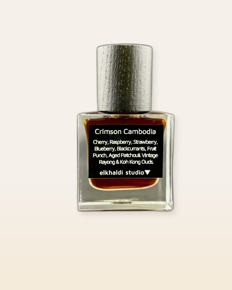 Al Khaldi Crimson Cambodia perfume decant bottle